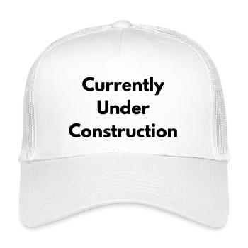 Currently under construction - Casquette trucker enfant - blanc - Devant