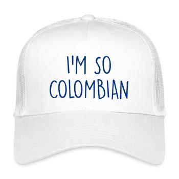 I'm so Colombian Kolumbien - Kinder Trucker-Cap - Weiß - Vorne