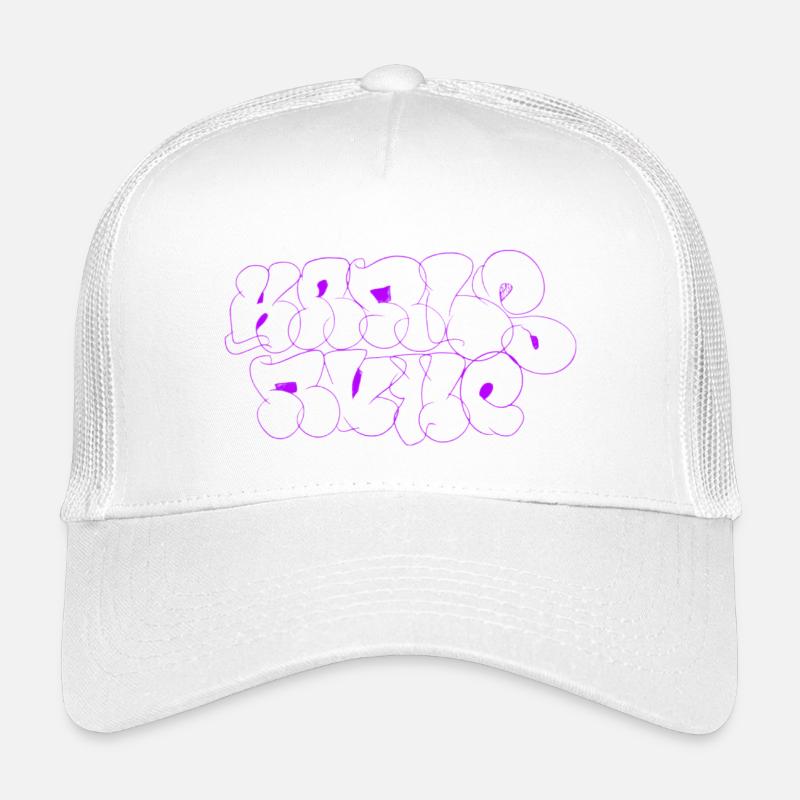 Purple Karlsruhe Throw-Up Graffiti Kids’ Trucker Cap