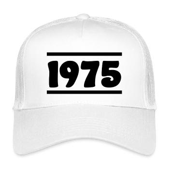 1975 Geburtstag 1975  - Kinder Trucker-Cap - Weiß - Vorne