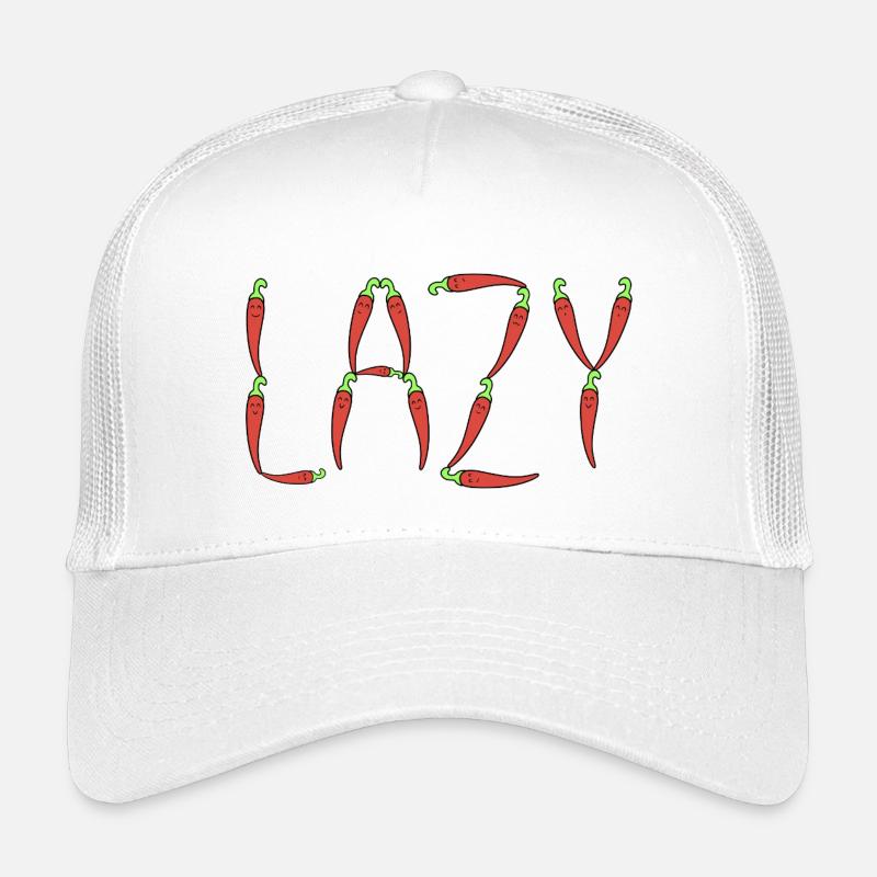 Chili pepper lazy - Kids’ Trucker Cap - white