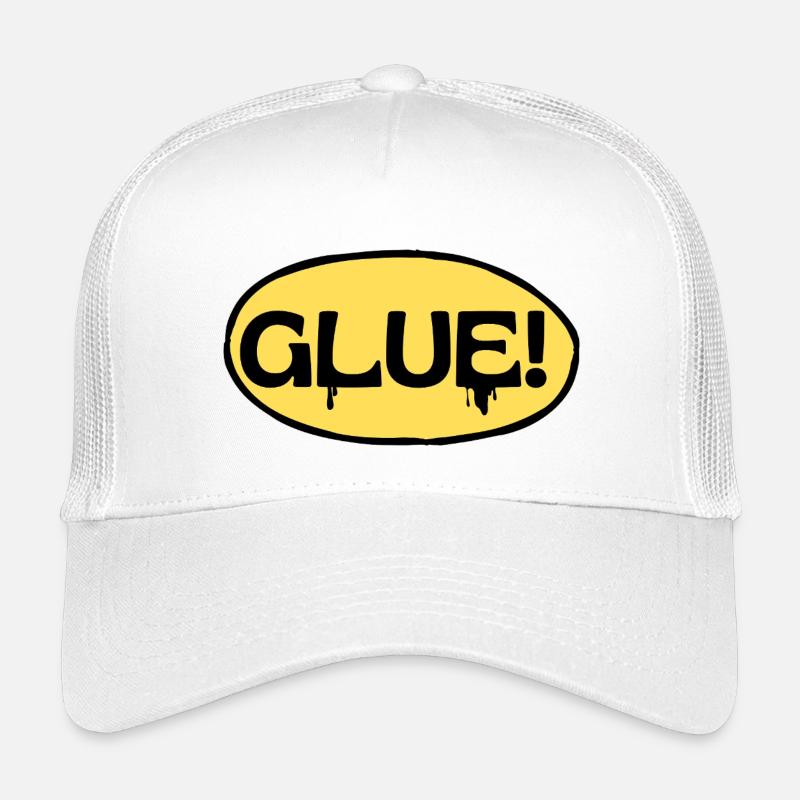 Glue! Gelbes Klebe-Logo Kinder Trucker-Cap