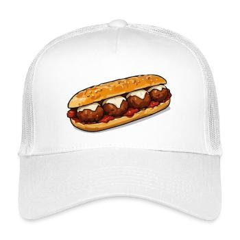 Barbecue à baguette - Casquette trucker enfant - blanc - Devant