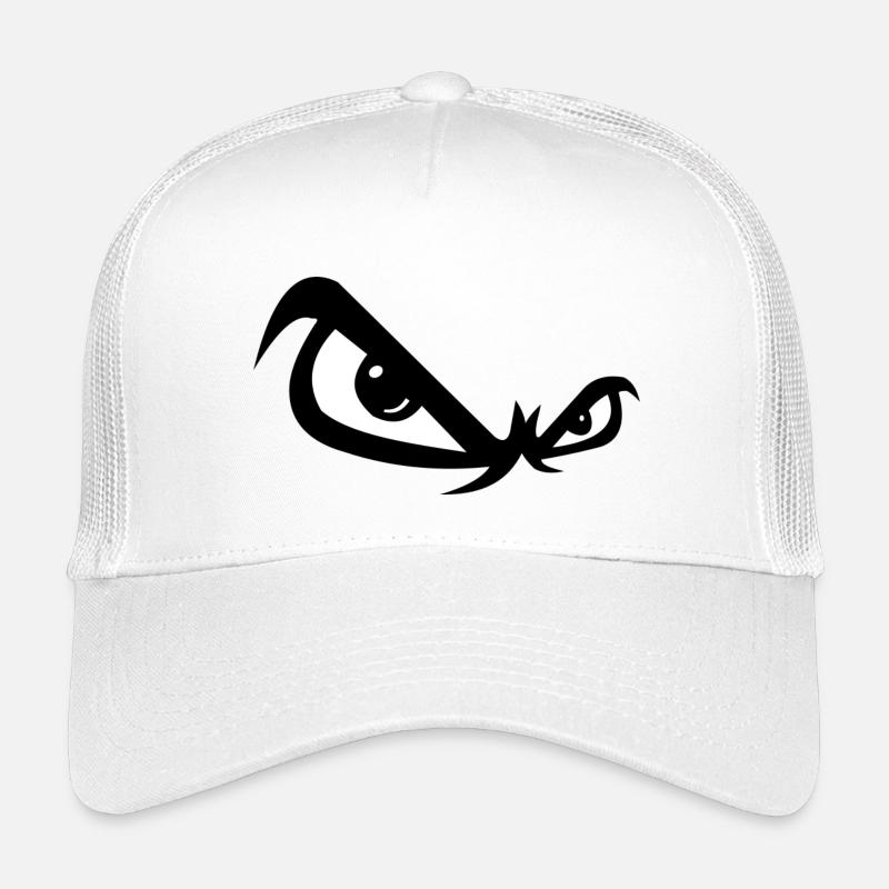 Böse Blick - Kinder Trucker-Cap - Weiß
