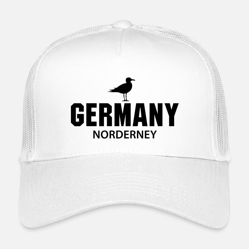 Norderney GERMANY - Kinder Trucker-Cap - Weiß