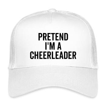 Tu so, als wäre ich ein Cheerleader - Kinder Trucker-Cap - Weiß - Vorne