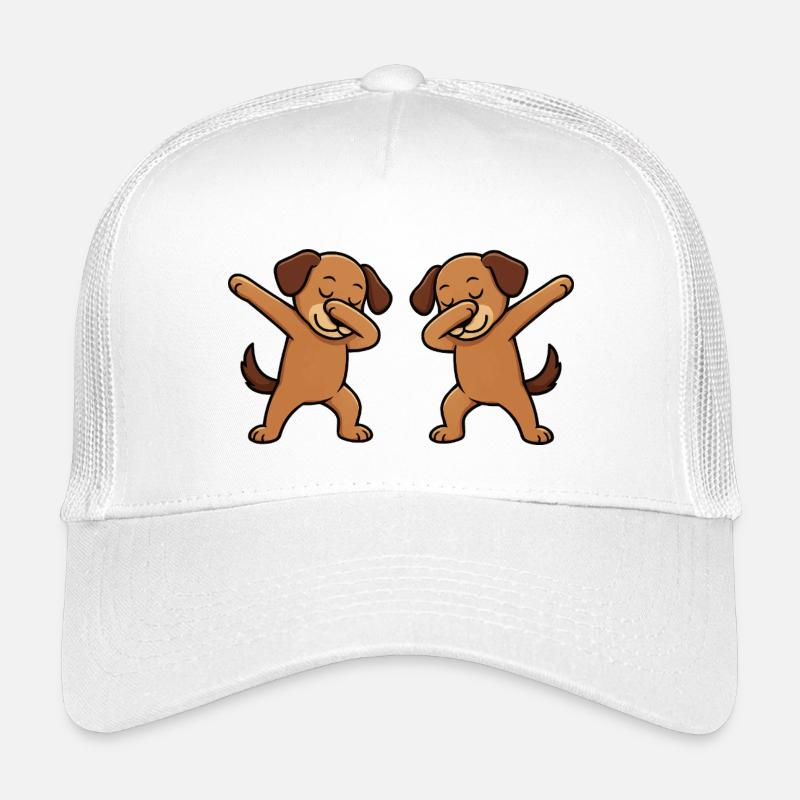 Dog Dabbing Comic Kids’ Trucker Cap