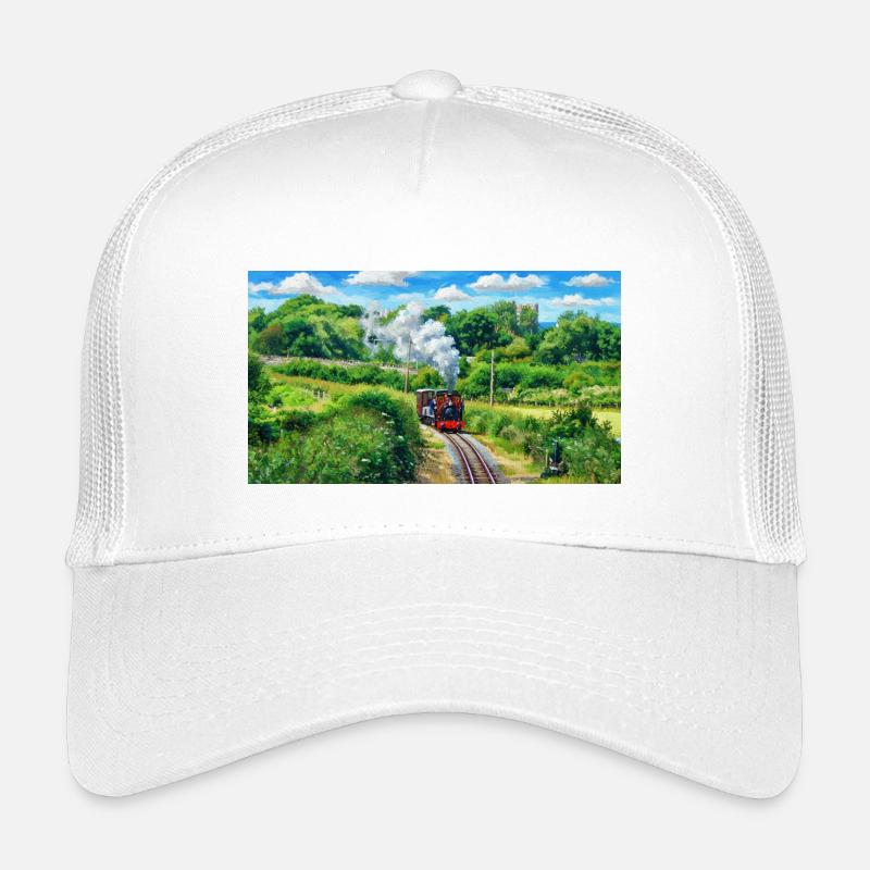 Eisenbahn mit einem Herzen aus Gold Kinder Trucker-Cap