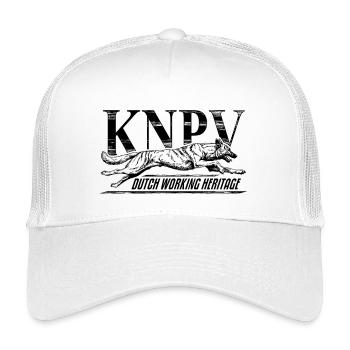 KNPV Dutch Working Line – Protection Dog Training  - Kids’ Trucker Cap - white - Front