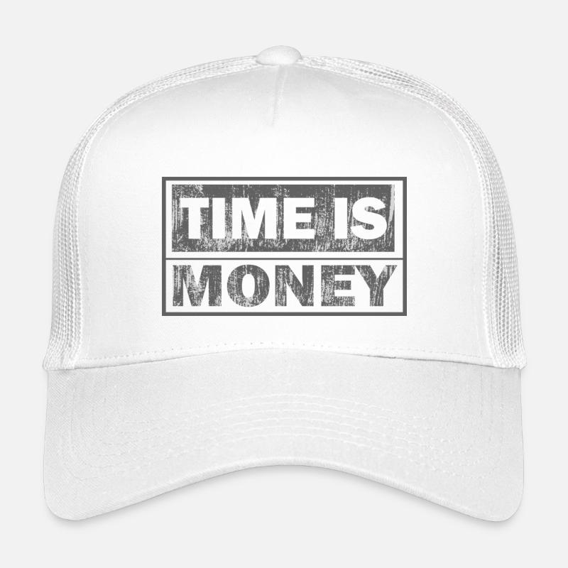 Le temps, c’est de l’argent : texte de deux lignes Casquette trucker enfant