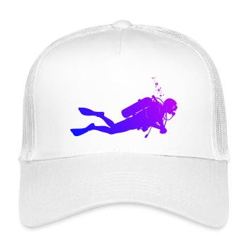 tauchen Power Diving Design - Kinder Trucker-Cap - Weiß - Vorne