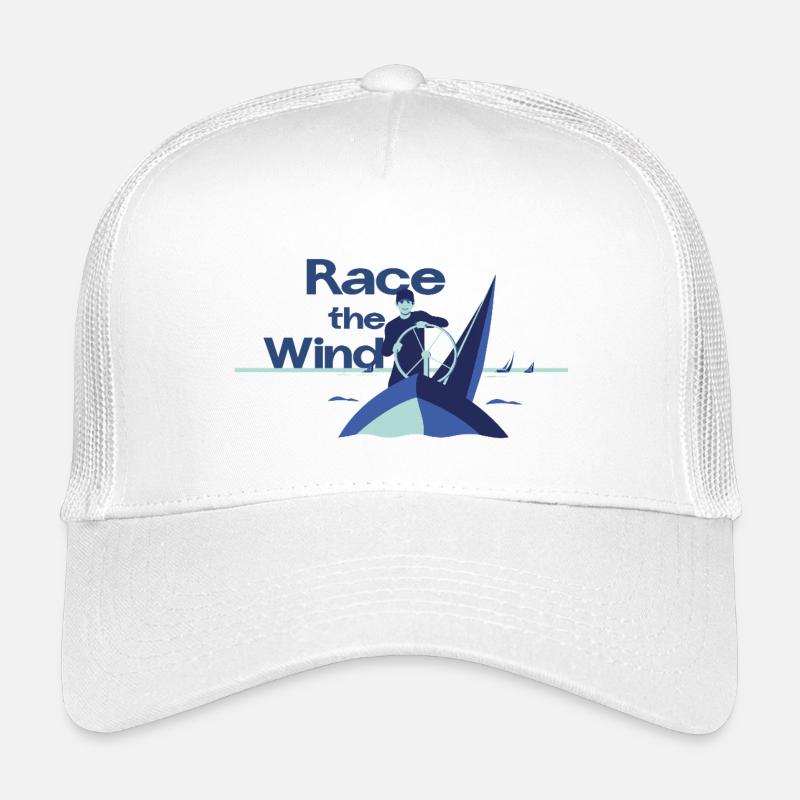 Course contre le vent – Diction du capitaine de régate de voile Casquette trucker enfant