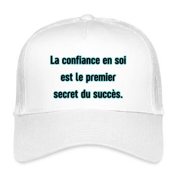 La_confiance_ - Kids’ Trucker Cap - white - Front