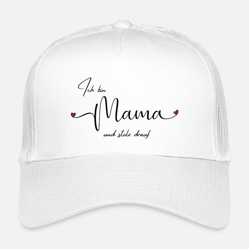 LIEBEVOLL Mamastolz - Kinder Trucker-Cap - Weiß