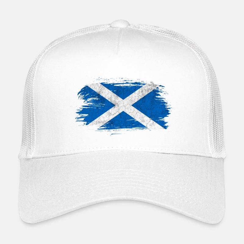 Schottland Vintage Flagge - Kinder Trucker-Cap - Weiß