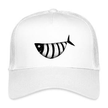 Poisson drôle - Casquette trucker enfant - blanc - Devant