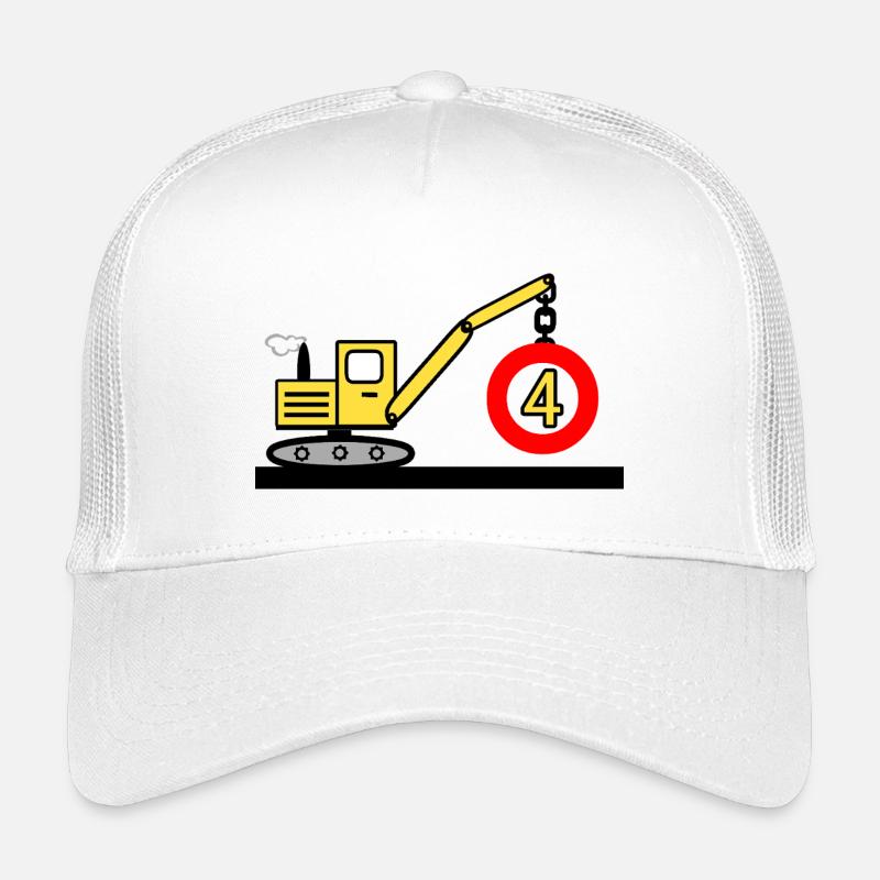 Bagger - Kinder Trucker-Cap - Weiß