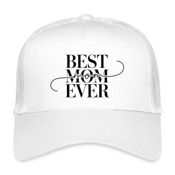 Best Mom Ever - Kinder Trucker-Cap - Weiß - Vorne