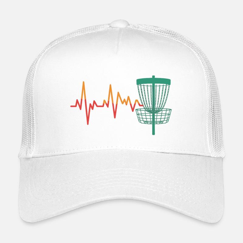 Heartbeat DiscGolf Motif Kids’ Trucker Cap