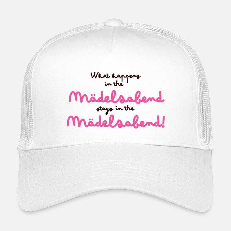 Mädchenabend Pink Schriftzug - Kinder Trucker-Cap - Weiß