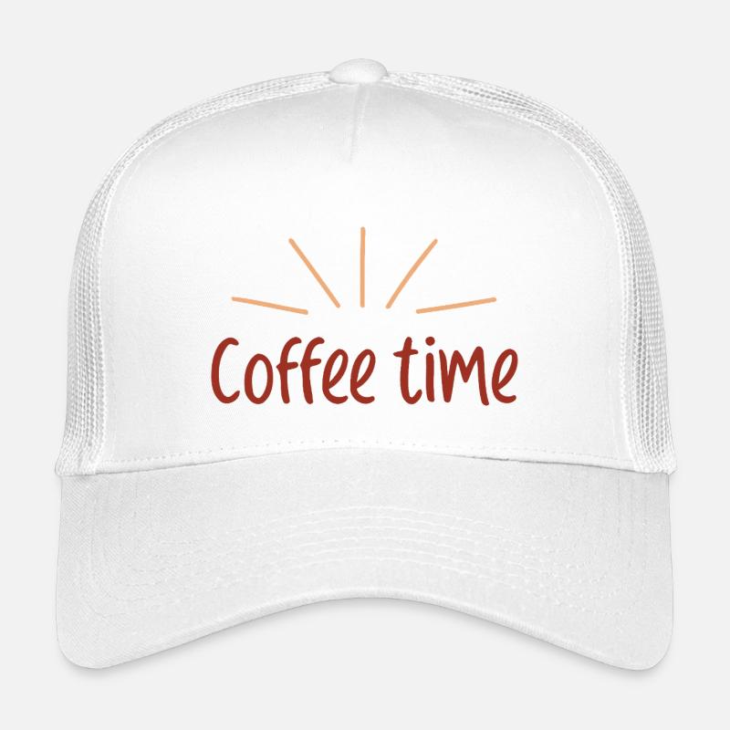 Retro Sunshine Time Kaffee Kinder Trucker-Cap