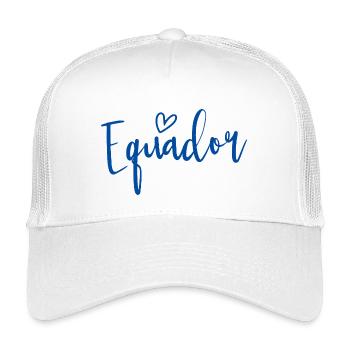Ecuador Heart Women's Love Ecuador - Kids’ Trucker Cap - white - Front
