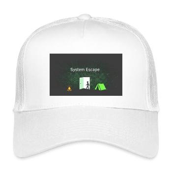 System Escape - Kinder Trucker-Cap - Weiß - Vorne