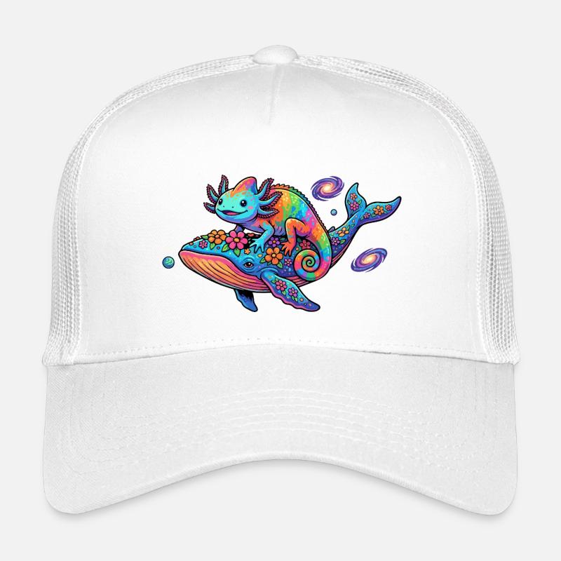 Galaktik Gecko Regenbogen Chamäleon Weltraum Reise Kinder Trucker-Cap