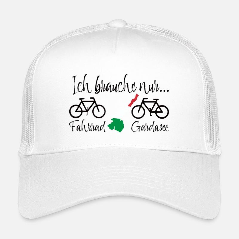 Gardasee mit Fahrrad Kinder Trucker-Cap