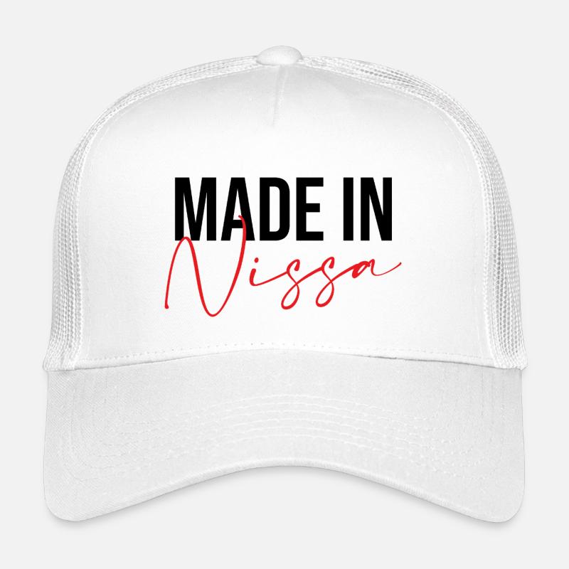 Hergestellt in Nissa - Kinder Trucker-Cap - Weiß