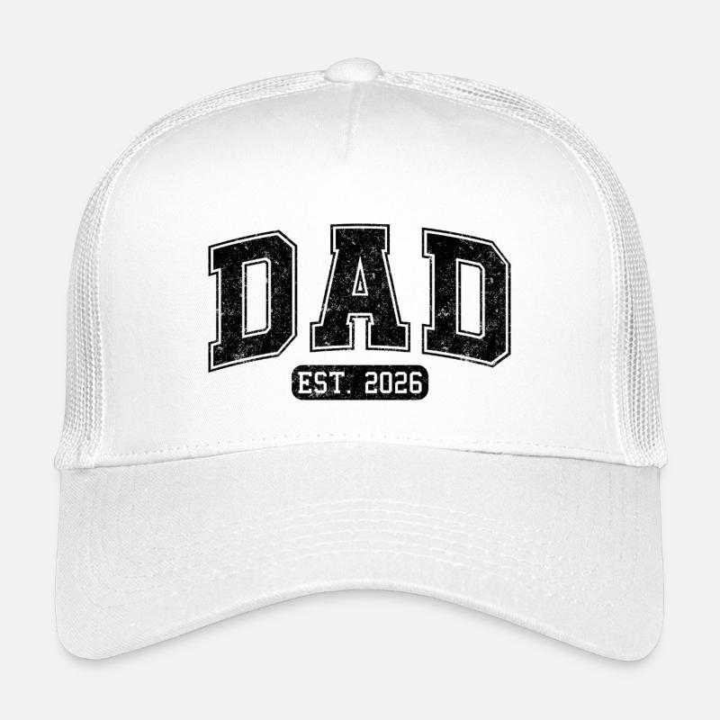 Future Dad 2026 Minimal Style Kinder Trucker-Cap