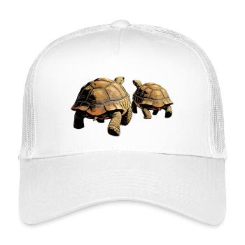 Duo Schildkröten im Abendlicht - Kinder Trucker-Cap - Weiß - Vorne