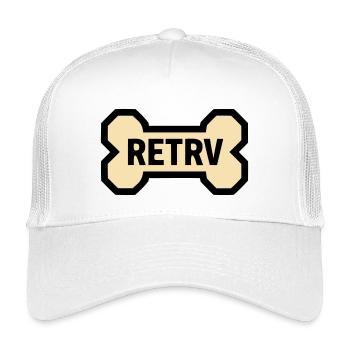Hundeknochen Retriever Golden Labrador Hund - Kinder Trucker-Cap - Weiß - Vorne
