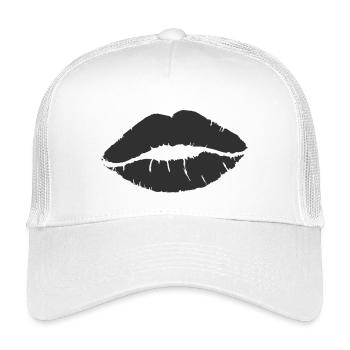 Black Kiss - Kids’ Trucker Cap - white - Front
