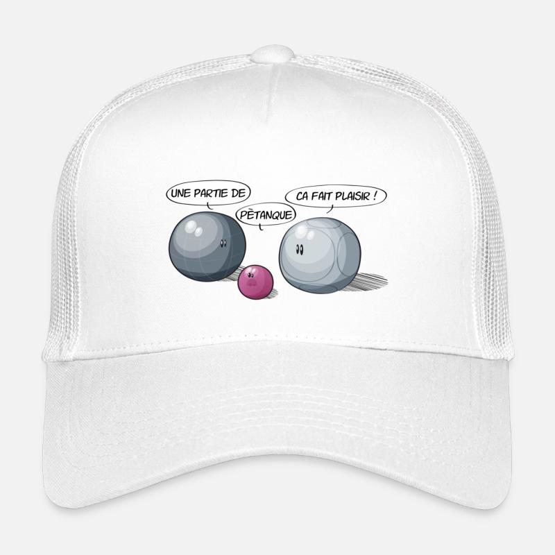 Une partie de petanque - Kinder Trucker-Cap - Weiß