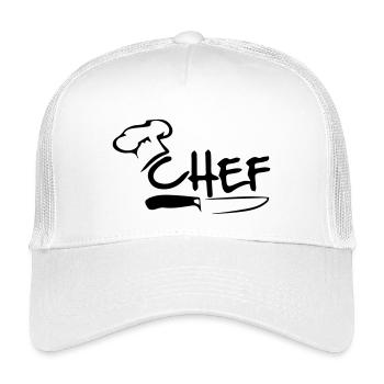 Chefkoch - Kinder Trucker-Cap - Weiß - Vorne