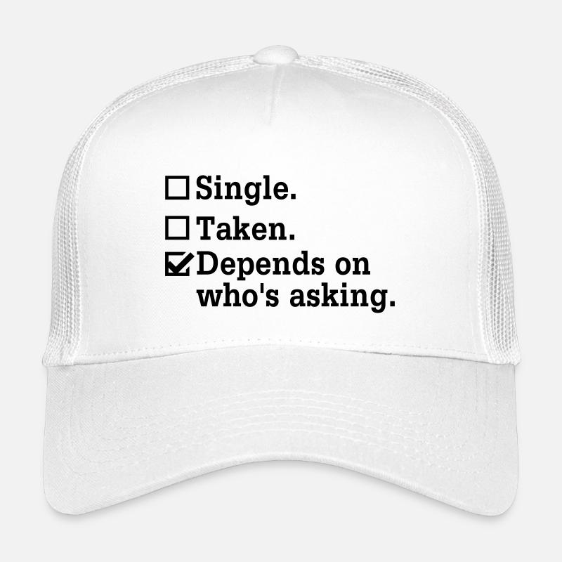 Célibataire? - Équipe d’enterrement de vie de garçon - Casquette trucker enfant - blanc