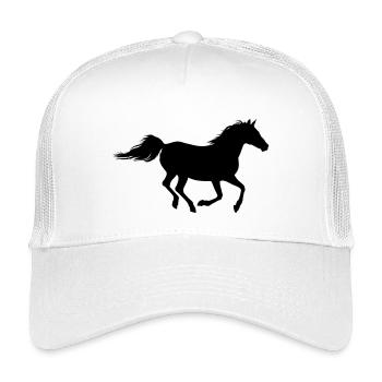Shagya Araber Galopp Pferd Pferdeliebe - Kinder Trucker-Cap - Weiß - Vorne