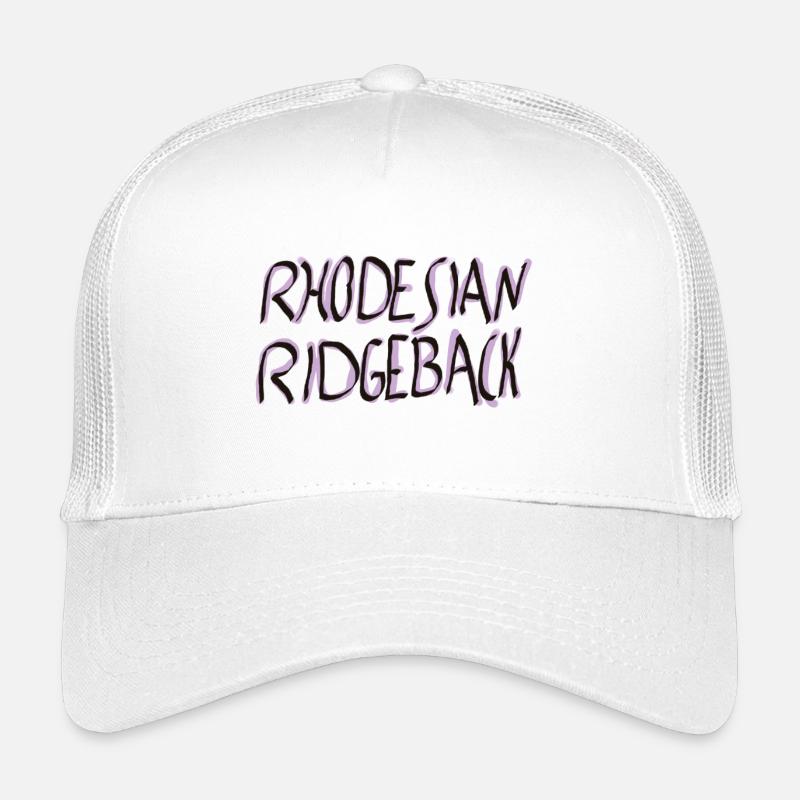 Rhodesian Ridgeback SchriftzugDesign - Kinder Trucker-Cap - Weiß
