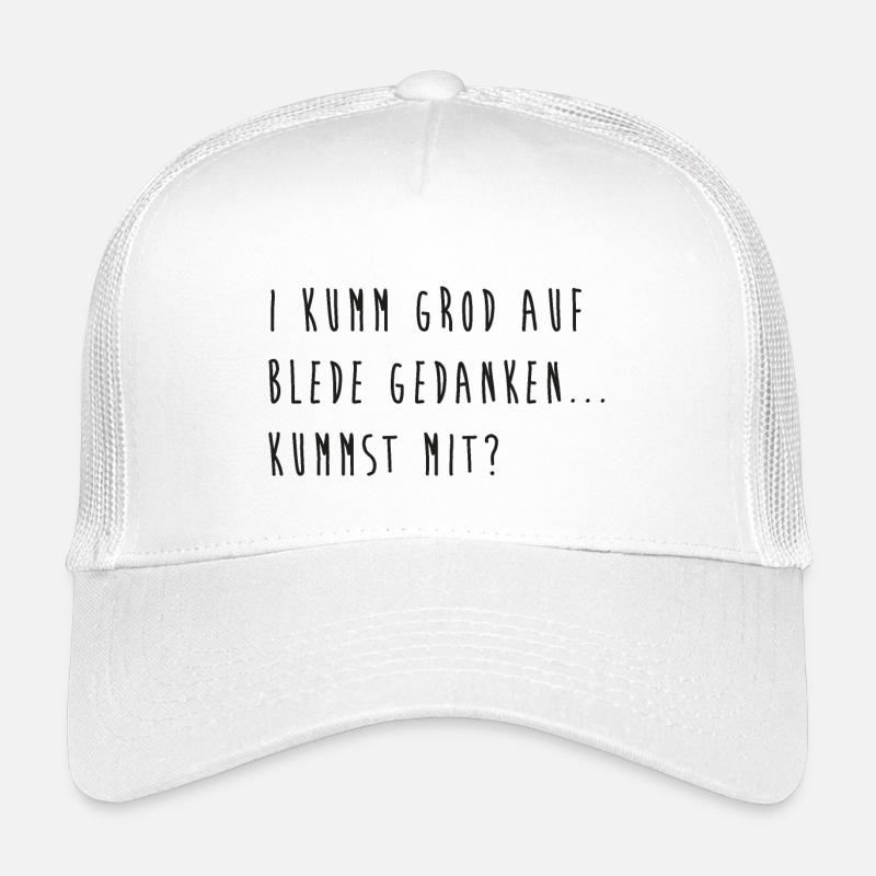 I kumm grod auf blede Gedanken... kummst mit? Kinder Trucker-Cap
