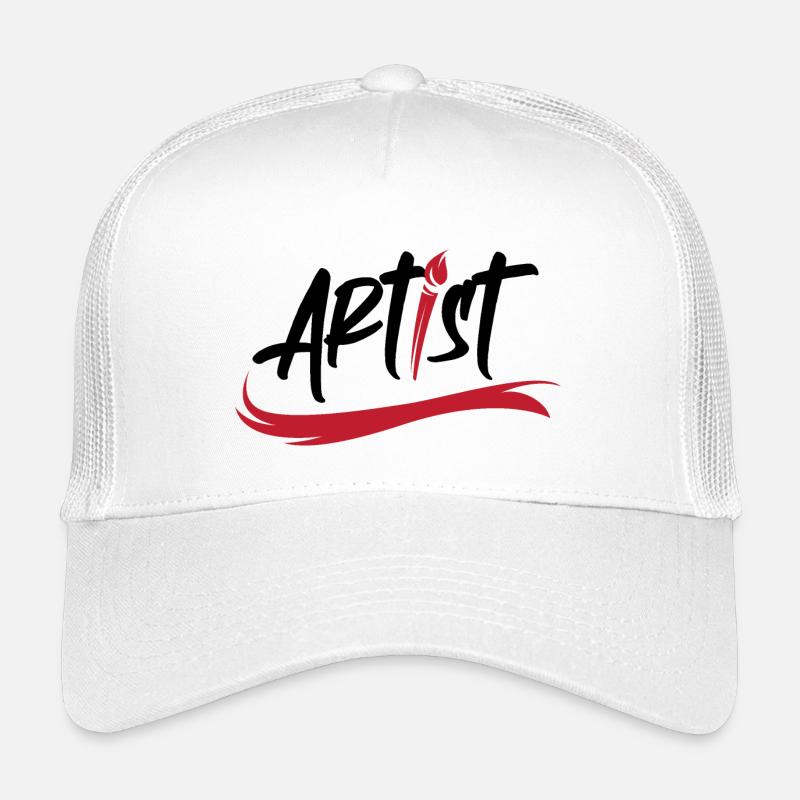 artist brush logo art icon brush stroke icon Kids’ Trucker Cap