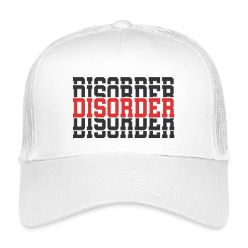 T-shirt disorder T-shirt gift stacked text - Kids’ Trucker Cap - white - Front