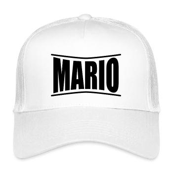 t-shirt Mario t-shirt gift idea - Kids’ Trucker Cap - white - Front