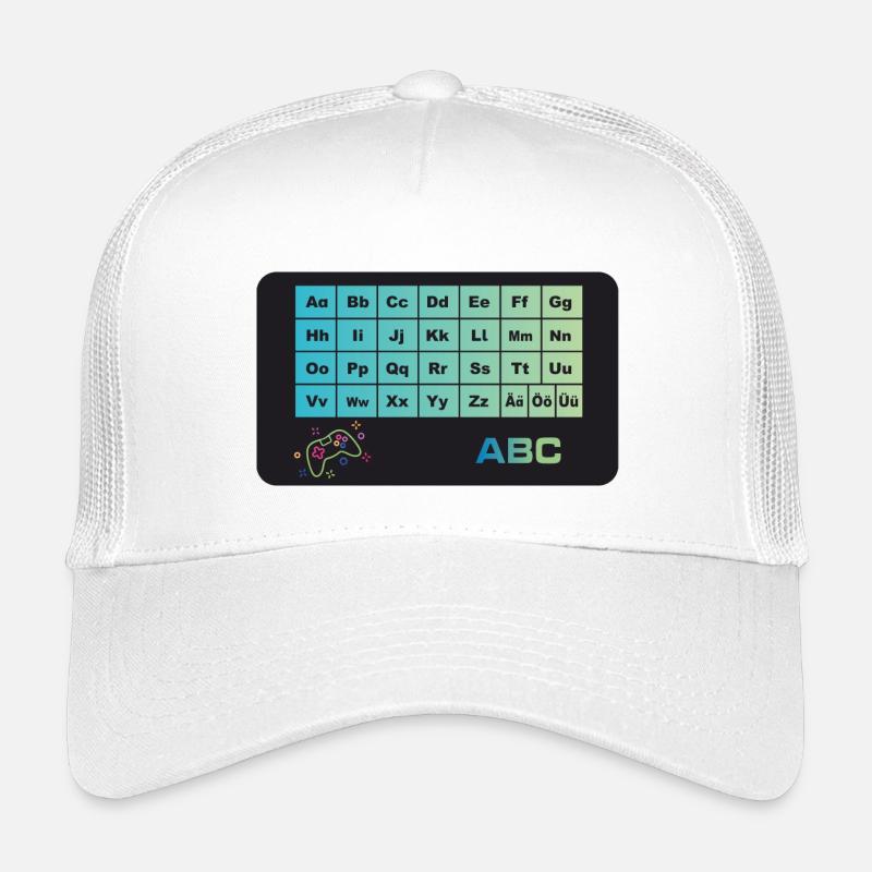 Manettes de jeu - ABC Alphabet Casquette trucker enfant