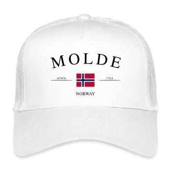Molde Norwegen – Urlaub Souvenir & Geschenk - Kinder Trucker-Cap - Weiß - Vorne