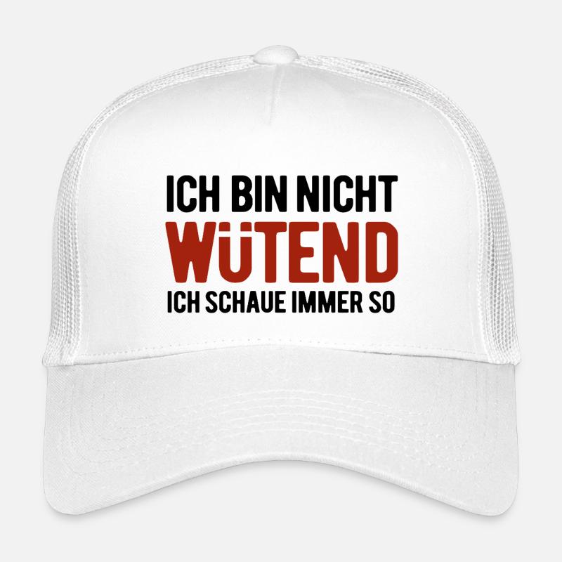 Ich bin nicht wütend - ich schaue immer so Kinder Trucker-Cap