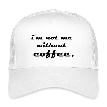 je suis pas moi sans cafe - Casquette trucker enfant - blanc - Devant