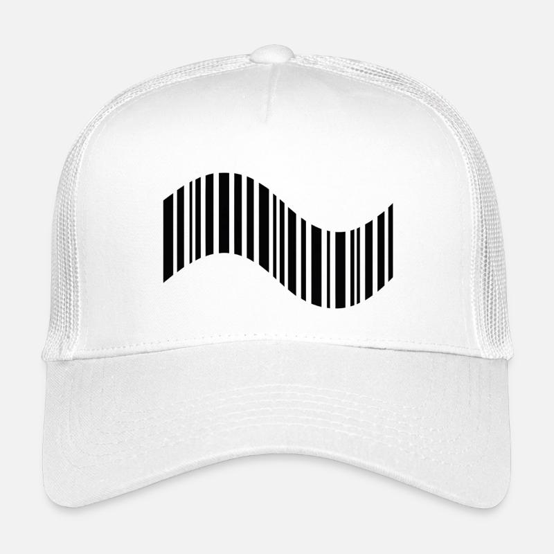 Barcode in Wellenform Kinder Trucker-Cap