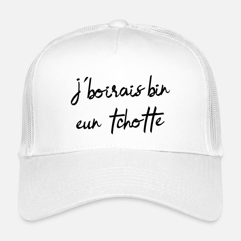 j’boirais bin eun tchotte, humour chti du Nord Casquette trucker enfant