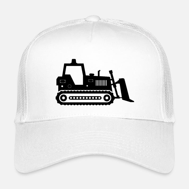 Planierraupe - Kinder Trucker-Cap - Weiß